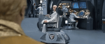 Man Sitting In Chair With Letter A GIF