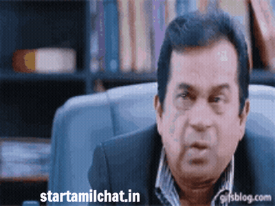 Man Sitting In Chair With Starttamilchat.in GIF