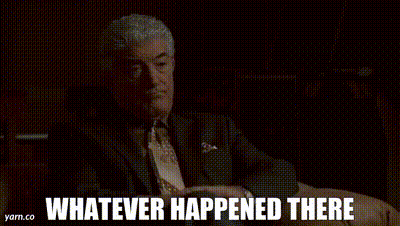 Man Sitting In Chair With Whatever Happened There GIF