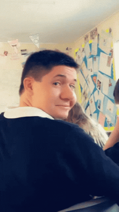 Man Sitting In Classroom GIF