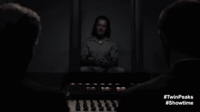 Man Sitting In Dark Room #Twinpeaks #Showtime GIF
