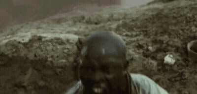 Man Sitting In Dirt Screaming GIF