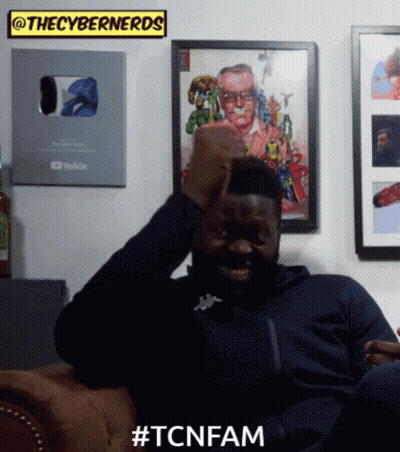 Man Sitting In Front Of Cybernerds Sticker GIF