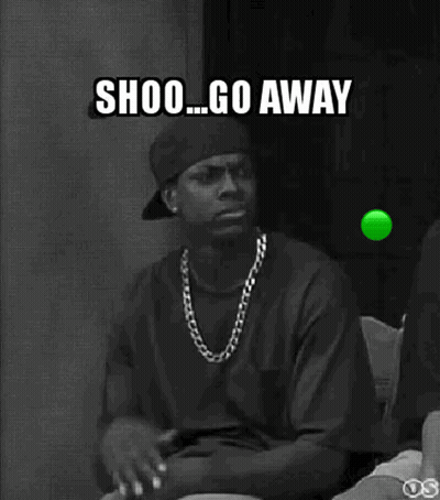 Man Sitting In Front Of Green Shoo Ball GIF
