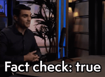 Man Sitting In Front Of Microphone Fact Check True GIF