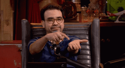 Man Sitting In Front Of Microphone Gimme GIF