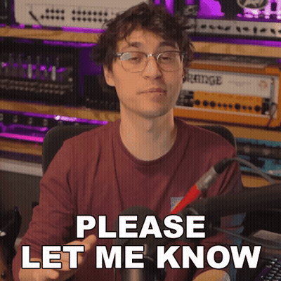 Man Sitting In Front Of Microphone Please Let Me Know GIF