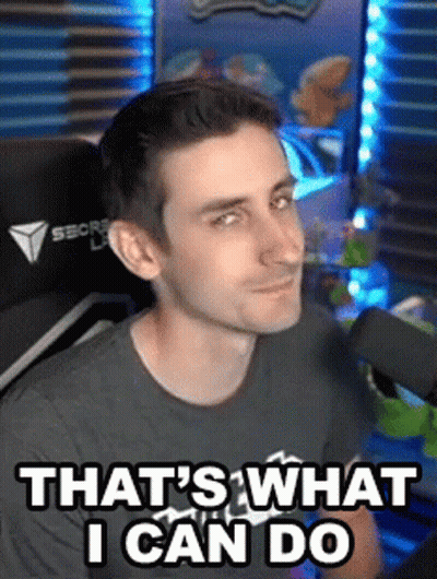 Man Sitting In Front Of Microphone Saying Thats What I Can Do GIF