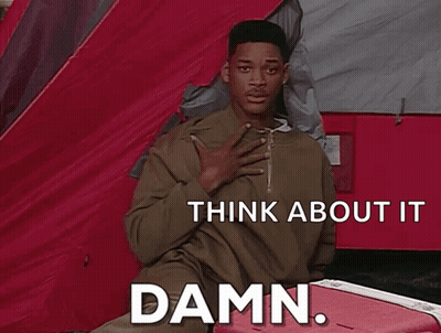 Man Sitting In Front Of Red Tent Thinking GIF