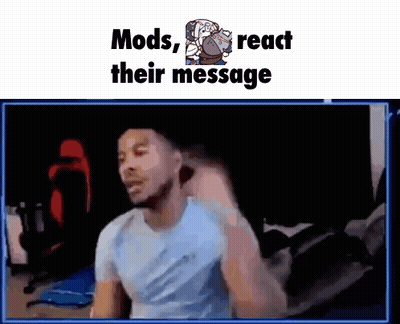 Man Sitting In Front Of Screen Mods React Their Message GIF