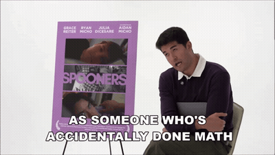 Man Sitting In Front Of Spooners Poster GIF