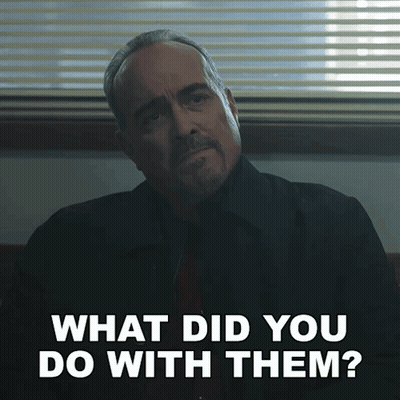Man Sitting In Front Of Window Asking What Did You Do With Them GIF