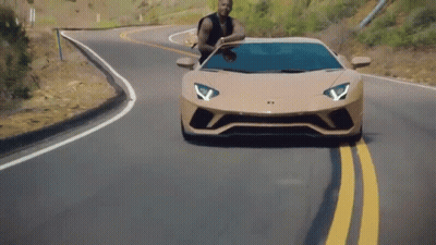 Man Sitting In Lamborghini GIF