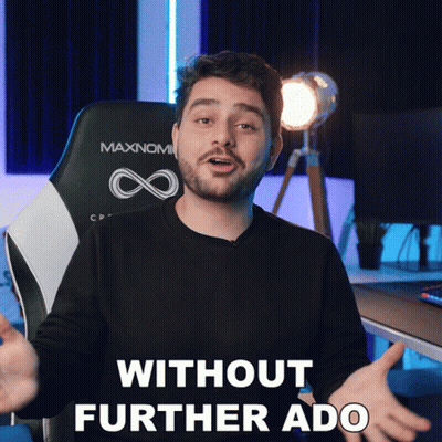 Man Sitting In Maxnomic Chair GIF