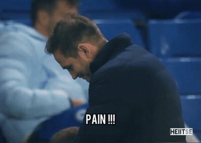 Man Sitting In Stadium Saying Pain GIF