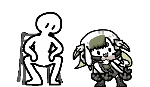 Man Sitting Next To Girl Cartoon Sticker