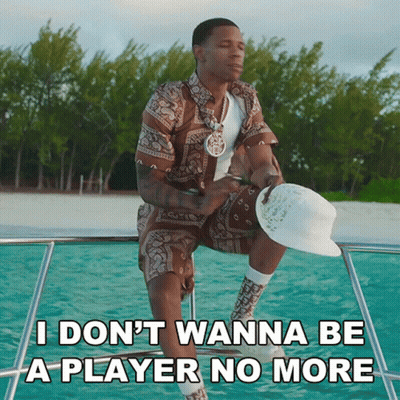 Man Sitting On Boat I Don't Wanna Be A Player No More GIF