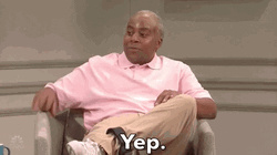 Man Sitting On Chair Saying Yep GIF