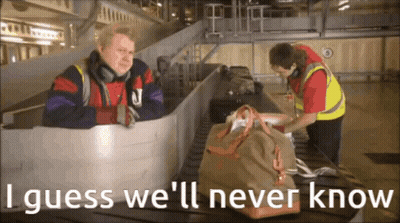 Man Sitting On Conveyor Belt Never Know GIF