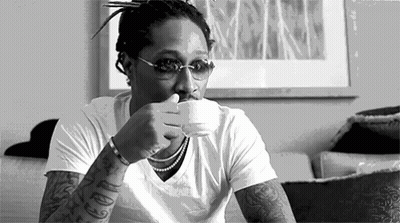Man Sitting On Couch Drinking Coffee GIF