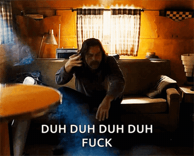 Man Sitting On Couch Duh Duh Duh GIF