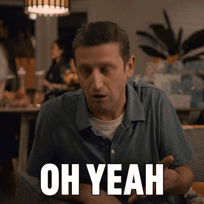 Man Sitting On Couch Oh Yeah GIF