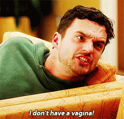 Man Sitting On Couch Saying I Don't Have A Vagina GIF