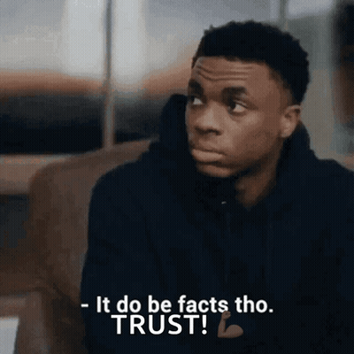 Man Sitting On Couch Saying It Do Be Facts Tho Trust GIF
