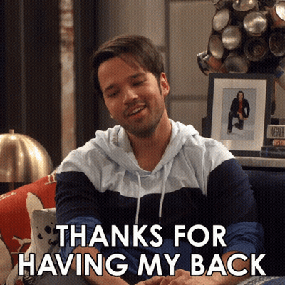 Man Sitting On Couch Thanks For Having My Back GIF