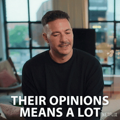 Man Sitting On Couch Their Opinions Means A Lot GIF