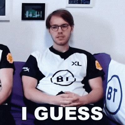 Man Sitting On Couch With XL BT Shirt GIF
