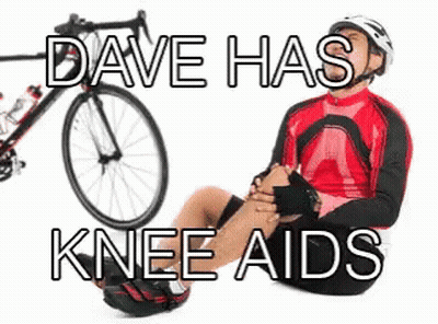 Man Sitting On Ground With Bicycle GIF