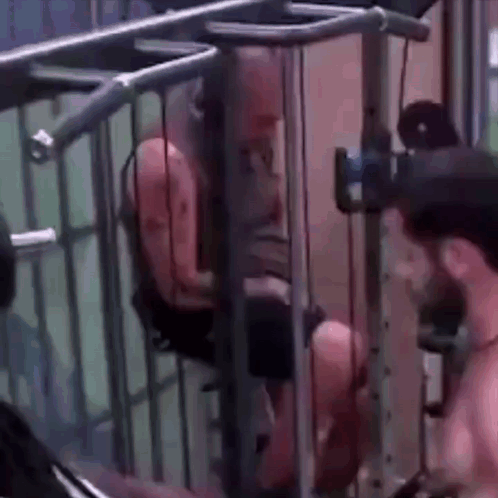 Man Sitting On Gym Machine GIF