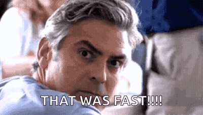 Man Sitting On Plane Says That Was Fast GIF