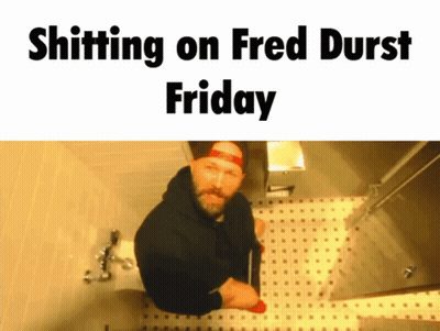 Man Sitting On Toilet Shitting On Fred Durst Friday GIF