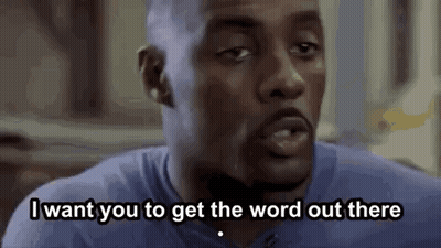 Man Sitting Saying I Want You To Get The Word Out There GIF