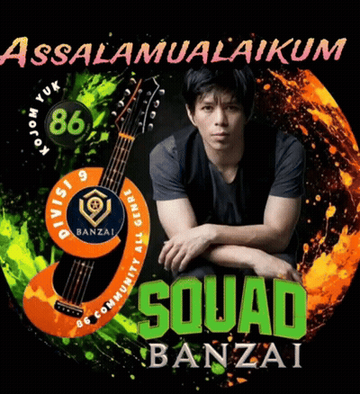 Man Sitting With Guitar Assalamualaikum Squad Banzai GIF