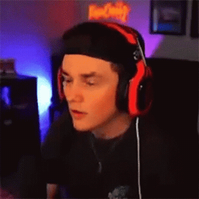 Man Sitting With Headphones And Hat GIF