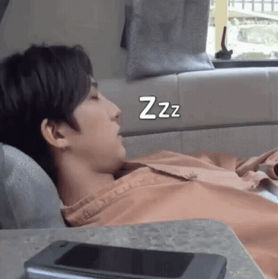 Man Sleeping In Car Saying ZZZ GIF