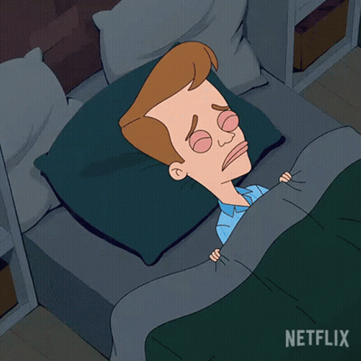 Man Sleeping On Bed With Netflix GIF