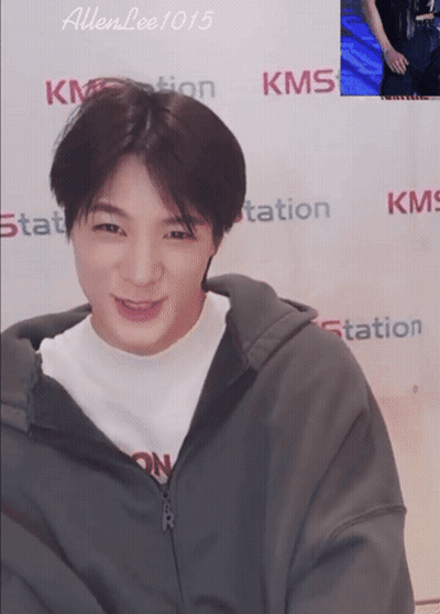 Man Smiling At KMS Station Wall GIF