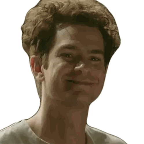 Man Smiling Close Up Sticker