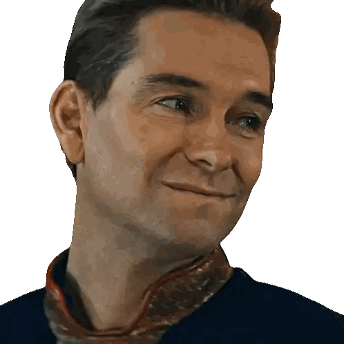 Man Smiling Close Up Sticker