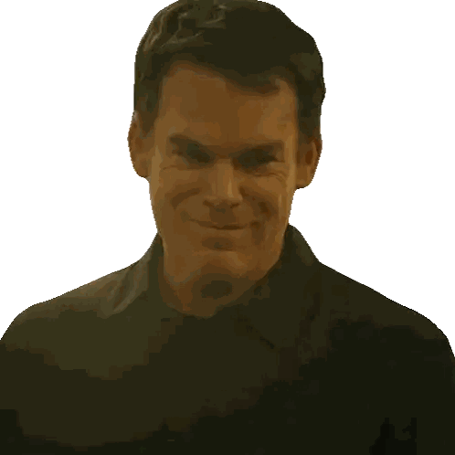 Man Smiling In Black Shirt Sticker