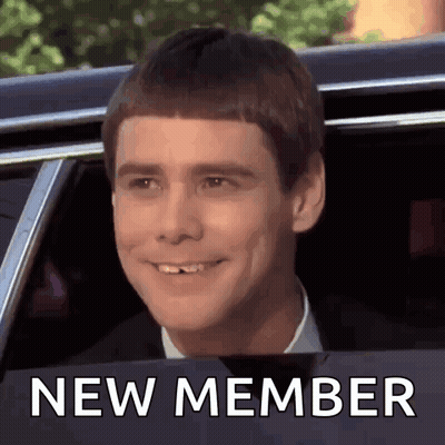 Man Smiling In Car Saying New Member GIF