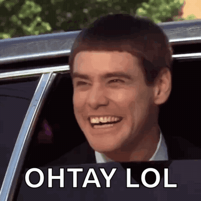 Man Smiling In Car With Ohtay Lol GIF