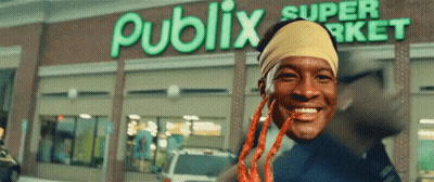 Man Smiling In Front Of Publix GIF