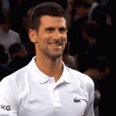 Man Smiling In White Lacoste Polo GIF