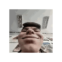 Man Smiling Making Funny Face Sticker
