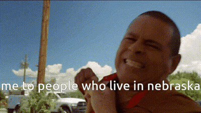 Man Smiling Me To People Who Live In Nebraska GIF